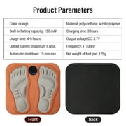 EMS Foot Massager Neuropathy Mat - Electric Feet Massage Machine: Pulse Acupoints Bioelectric Plantar Fasciitis Massage,USB Portable Rechargeable for Men Women Orange