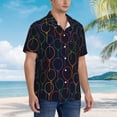 thumbnail image 5 of Easygdp Colorful Balloons Men's Hawaiian Shirts Print Lapel Short Sleeve for Beach, vacation, party, casual occasions - Large, 5 of 9