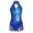 Royal Blue, variant on YONGHS Girls Sequins Tassel Tango Latin Dance Dress Competition Ballroom Samba Rumba Dancewear Royal Blue 8
