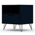 thumbnail image 1 of Manhattan Comfort Rockefeller 1.0 Modern Nightstand Table, Tatiana Midnight Blue, 1 of 5
