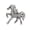 Silver, variant on SmartBy Retro Horse Brooch Rhinestone Inlaid Horse Pin Zodiac Year Animal Brooch Men Women Suit Accessory for Handbag Clothes Decoration