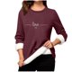 thumbnail image 2 of Heisall Womens Base Layer Shirts Autumn Winter Floral Print Round Neck Long Sleeve Thickened Fleece Teddy Shearling Warm Fitted Thermal Tops for Daily Cold Weather Wear, 2 of 3