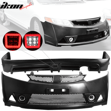 Compatible With 06 11 Honda Civic Mugen Rr Style Bodykit Front