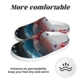 thumbnail image 6 of Haiem Bubbles Axolotl Fantasy Print Women's Fuzzy Memory Foam House Slipper Cozy Home Footwear Non-slip Winter Slippers-37/38, 6 of 7