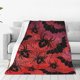 thumbnail image 1 of Fotbe Bats And Spiders Manta de Franela Acolchonada con Estampado, Súper Suave y Esponjosa, Extra Grande para Sofá, Cama, Uso Todo el Año-40"x30", 1 of 7