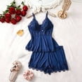 thumbnail image 2 of Soft and Cozy Lace Sleepwear for Comfortable Short Pajama Wear with Delicate Detailing Pajama Top Women Juniors Pajamas Bridal Getting Ready Outfit Thick Pajamas Women Silk Pajamas Shorts, 2 of 3