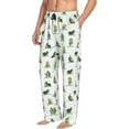 thumbnail image 2 of Easygdp Cute Avocado Yoga Men's Pajama Pant, Sleep Elastic Waistband Lounge Pants - Small, 2 of 9