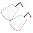 thumbnail image 1 of Chinese Hand Fan for Craft with Wooden Handle 2Pcs Silk Painting Fans, 1 of 5