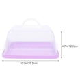 thumbnail image 5 of BRIGHTFUFU Portable Cake Box Violet Transparent For Birthday Party 1Pc, 5 of 5
