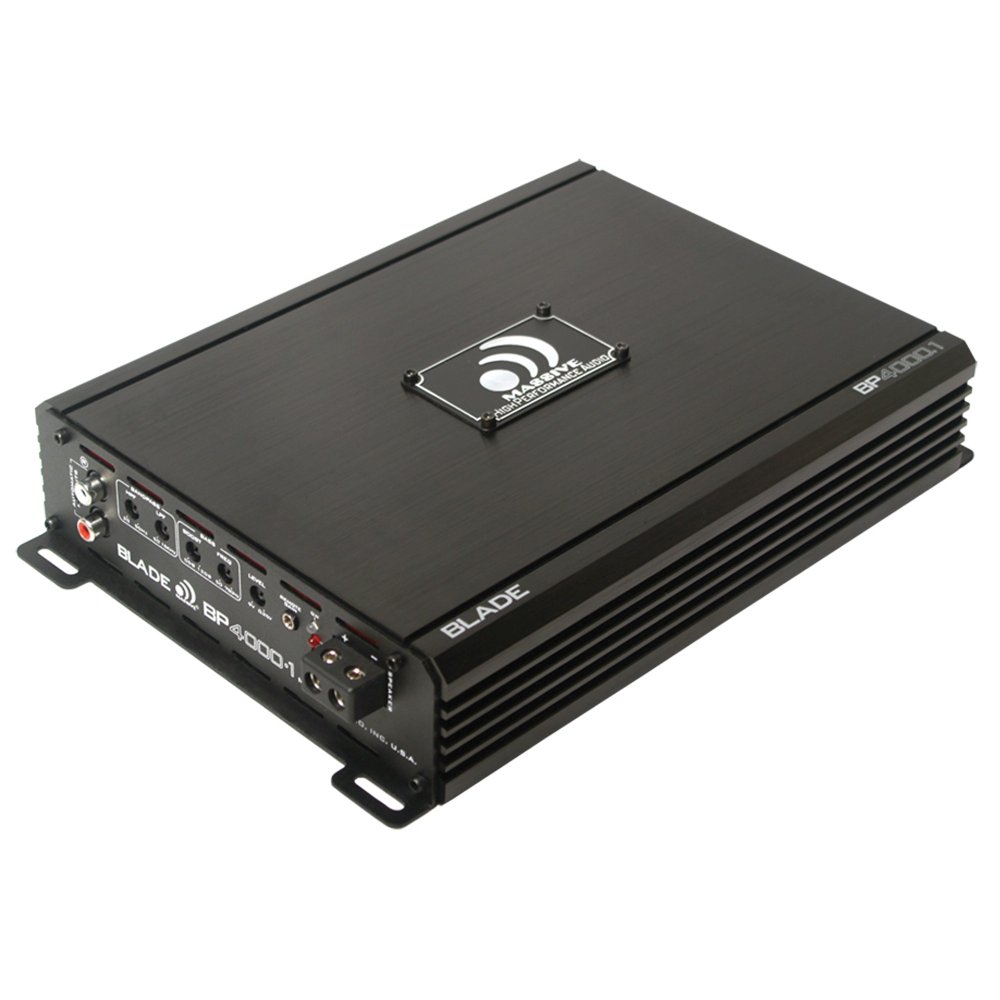 Massive Audio Bp4000.1 Blade Bp Series 2,000wattrms At 2 Ohms Full
