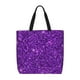 thumbnail image 1 of Fotbe Purple Glitter Bolsa Tote con Estampado para Mujer, Bolsos con Cremallera, Bolsa de Hombro Casual de Gran Capacidad con Bolsillos Internos, 1 of 7