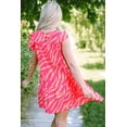 thumbnail image 3 of FOLUNSI Flirty Pink Zebra Dress | Ruffle Pockets | Stylish Fit, 3 of 8