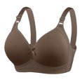 thumbnail image 2 of Plus Size Push Up Bras for Women Hide Back Fat Smoothing Bra Underwire Support Bras Coffee 50, 2 of 6
