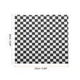 thumbnail image 2 of 100pcs Square Checkered Pattern Wax Paper Sheets 7" x 7", Blue, 2 of 7
