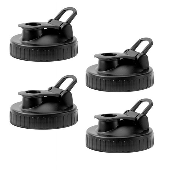 LQCrafK Pour Spout Lids for Ball Wide Mouth Jars, Airtight Canning Jar Flip Cap Top Lid for Dressing Pouring, Pack of 4