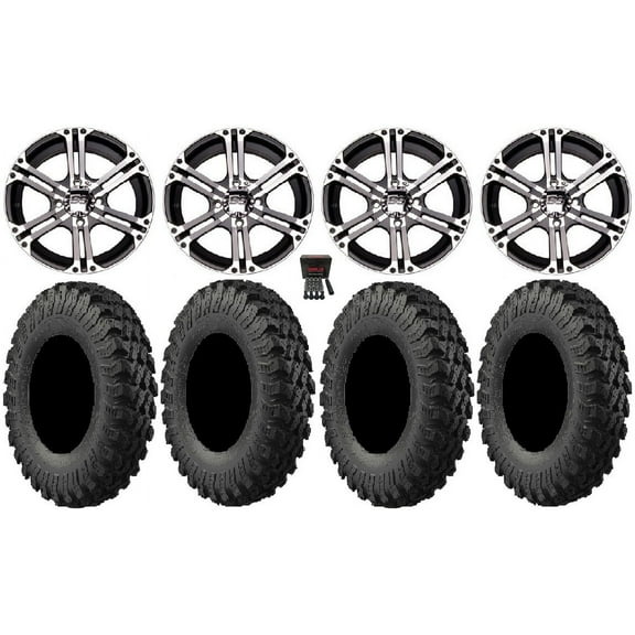 ITP SS212 14" Wheels Machined 32" MotoRally Tires Sportsman 550 850 1000