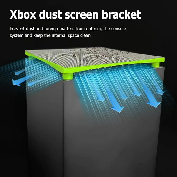 Dust Cover Set PVC Top Dust Filter Cover Holder Mesh Filter for Xbox Series X