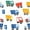 Truck Pattern, variant on Yayeee Window Curtains Light Filtering 63"x42" Grommet Panel Pair Home Living Room Decor, Truck Pattern