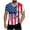 16Hot Pink, variant on KeShDi Independence Day 4th Of Julymens Tee Shirts Men Casual V-neck Printing Pullover Fitness Sports Shorts Sleeves T Shirt Blouse Purple 5X