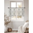 thumbnail image 5 of Floral Vine Sheer Curtains for Living Room Bedroom, Vintage French Country Beige Silver Gray Symmetrical Light Filtering Sheer Curtain Rod Pocket Voile Window Treaments Drapes, 52 x 45 Inches, 5 of 9