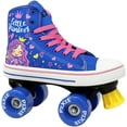 thumbnail image 3 of Lenexa Roller Skates for Girls, Pixie Little Princess Kids Quad Roller Skate Indoor and Outdoor Children Skate for Kids, High Top Sneaker Style for Beginners Size 3, 3 of 8