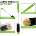 thumbnail image 6 of Long Bottle Cleaning Brush 17" Extra Long Brush for Washing Narrow Neck Beer, Wine, Tea Coffee Cup,Kombucha, Water Bottles,Decanter, Narrow Neck Brewing Bottles, Flexible Bendable Brushes(2 Pack), 6 of 9