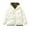 Beige, variant on Men's Solid Color Mock Layered Hooded Jacket with Drawstring, Pockets, and Quilted Lining