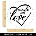 thumbnail image 2 of Made with Love in Heart Self-Inking Rubber Stamp Ink Stamper - Black Ink - Small 3/4 Inch, 2 of 7