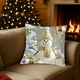 thumbnail image 1 of Herunwer Linen Plush Cartoon Snowman Print Pillowcase, Christmas Decorative Pillow Pillowcase (Without Pillow core), 1 of 6