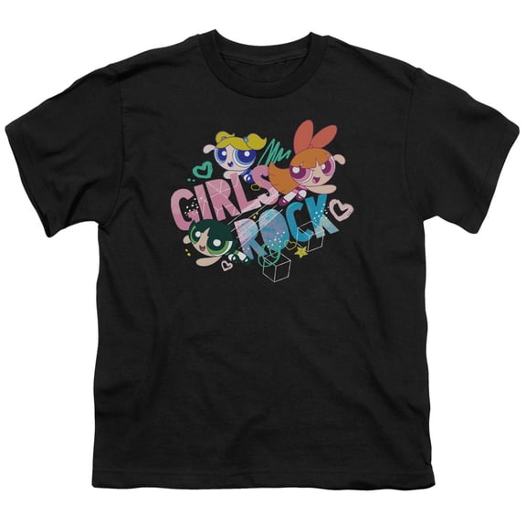 Powerpuff Girls - Girls Rock - Youth Short Sleeve Shirt - Large