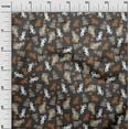 thumbnail image 2 of oneOone Viscose Jersey Gray Fabric Cat Dress Material Fabric Print Fabric By The Yard 60 Inch Wide-R6L, 2 of 5