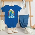 thumbnail image 3 of Smurfette Cartoon American Cutie USA Bodysuit Jumper Girls Infant Baby Brisco Brands 12M, 3 of 6