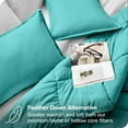 thumbnail image 3 of Bare Home Ensemble de Couette en Alternative au Duvet d'Oie - Ensemble 2 Pcs - Lit Simple/simple TG, Turquoise, 3 of 7