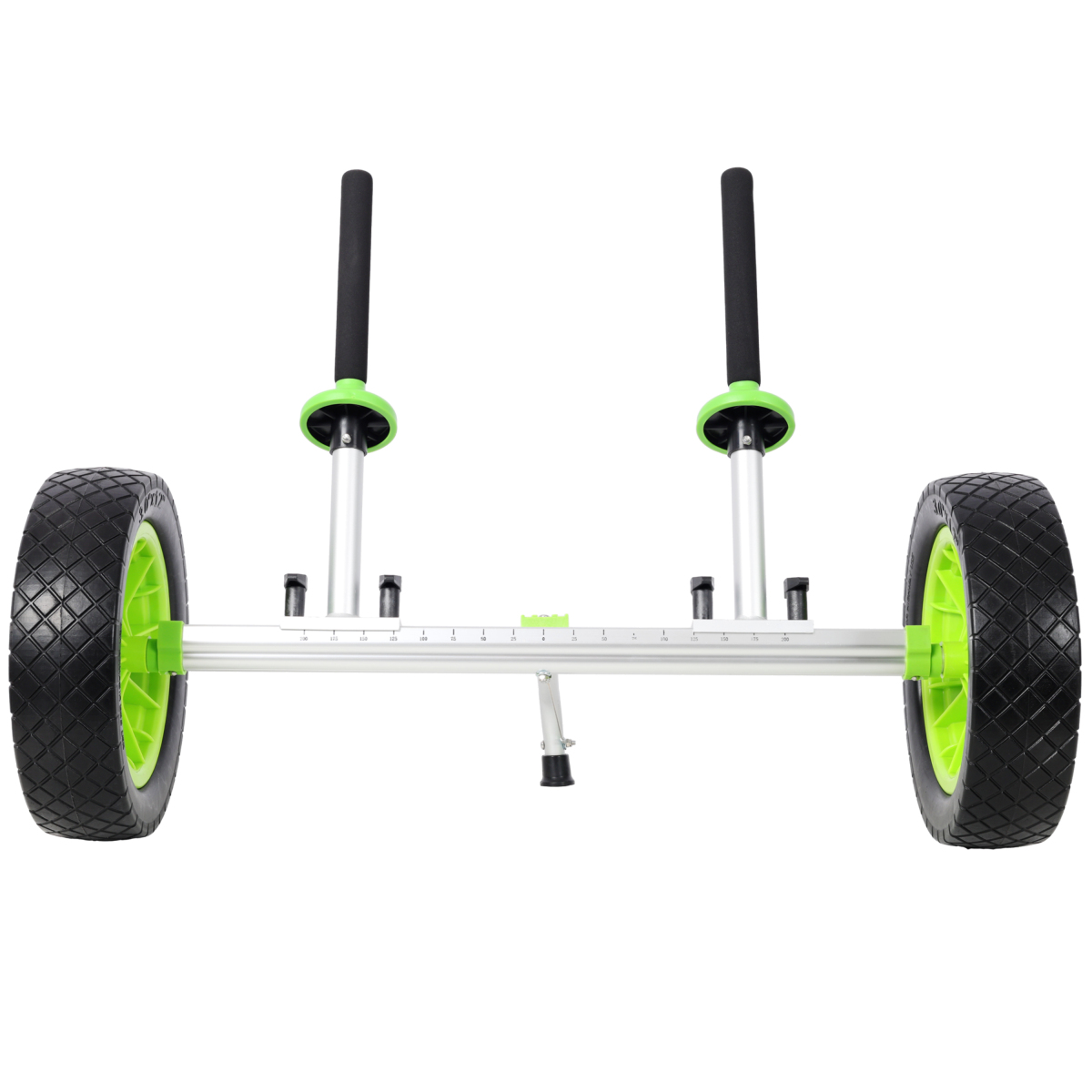 Sit On Top Kayak Cart Heavy-Duty Plug-in Kayak Dolly with 12 Inch Solid Wheels Width Adjustable