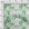 thumbnail image 2 of oneOone Cotton Jersey Green Fabric Tropical Tree With Geometric Texture Sewing Material Print Fabric By The Yard 58 Inch Wide, 2 of 4