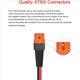 thumbnail image 2 of 3X Conector Hembra XT60i de 12 AWG A Junta Tórica con Cable Estañado, para Batería RC, Central Eléctrica Solar Portátil y Panel Solar, 2 of 5