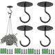 thumbnail image 1 of Heavy Duty Wall Mount Ceiling Hook, 4 Pieces Ceiling Hooks For Hanging Plants A, 1 of 2