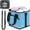 Blue, variant on Insulated Cup Carrier Bag with Adjustable Shoulder Strap, Oxford Cloth, Drink Carrier Tote for Coffee, Milk Tea & Water Bottles, Portable 4-Cup Holder for Travel, Delivery, Picnic,Black