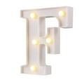 thumbnail image 2 of Walbest Decorative LED Illuminated Letter Marquee Sign, Alphabet Marquee Letters with Lights For Wedding Birthday Party Christmas Night Light Lamp Home Bar Decoration F, 2 of 7