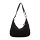 thumbnail image 1 of Bolso Informal A Cuadros para Mujer Bolsos Diarios Suaves Acolchados Gran Capacidad (negro), 1 of 9