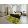 thumbnail image 5 of Ahgly Company Machine Washable Indoor Round Transitional Olive Green Area Rugs, 3' Round, 5 of 7