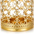 thumbnail image 5 of 2 Pcs Small Metal Tealight Hanging Birdcage Lantern, Vintage, 5 of 5