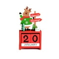 thumbnail image 2 of AnuirheiH Christmas Countdown Calendar Ornaments Wooden Xmas Advent DIY Date Number Blocks Christmas Tree Santa Claus Tabletop Desk Calendar for Home Office Holiday Party Decorations, 2 of 2