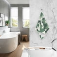 thumbnail image 2 of Yayeee 2 Pack Hand Towels for Bathroom 100% Cotton 16" x 28" Soft Absorbent Kitchen Towel, Light Green Camouflage Design, 2 of 7