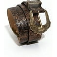 thumbnail image 5 of LinYooLi Women's Carved Pattern Leopard Print PU Leather Wide Buckle Belt, 5 of 7