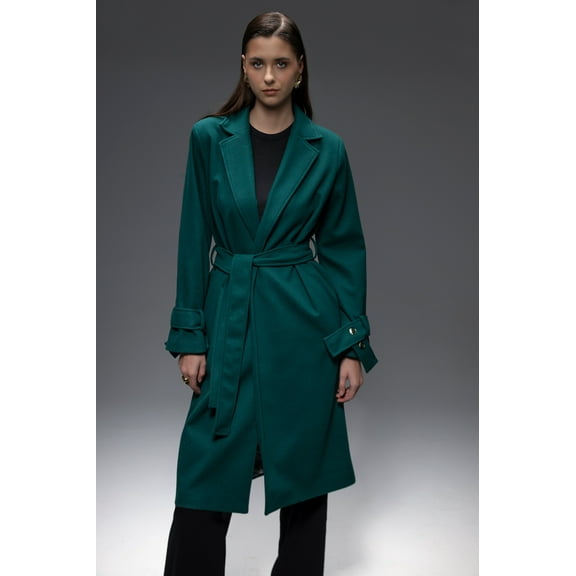 Faiyum Coat Wool Emerald