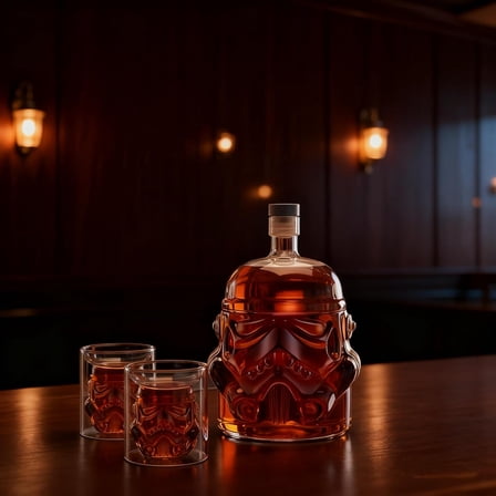 Whiskey Decanter Set, Whiskey Decanter with 2 Glasses, Decanter Set for Men Vodka Scotch Bourbon,Boyfriend Gifts for men Dad Husband