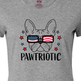 thumbnail image 4 of Inktastic Pawtriotic with French Bulldog in American Flag Sunglasses Women's T-Shirt, 4 of 5