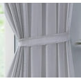 thumbnail image 2 of WARM HOME DESIGNS Pair of 2 Extra Large 108" (Width) X 100" (Length) Wall to Wall Sheer Silver Room Divider Curtains with 2 Matching Tie-Backs. Total Width is 216 Inches (18 feet). K Silver 108x100, 2 of 5