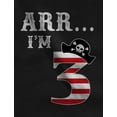 thumbnail image 2 of Tstars Unisex Pirate-Themed 3rd Birthday T-Shirt - Fun and Unique Birthday Gift for 3-Year-Old Boys and Girls - Comfortable and Durable Toddler Infant Kids' Tee - Celebrate Growing Up in Style, 2 of 8